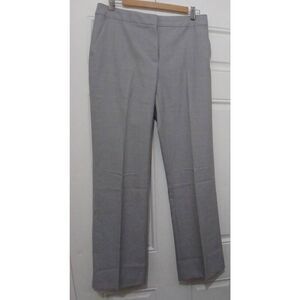 Max mara womens size 12 tall long wool silk gray work dress pants